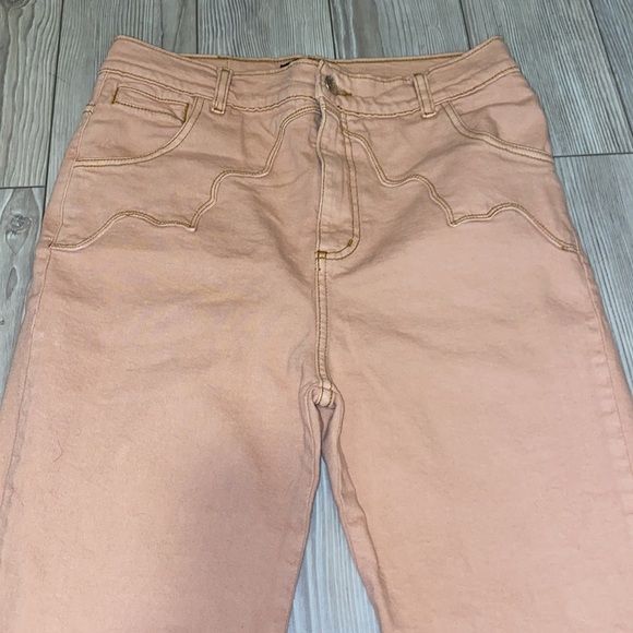 NWOT Anthropologie Pastiche Seamed Ultra High Light Red/ pink size 27 - Picture 7 of 7